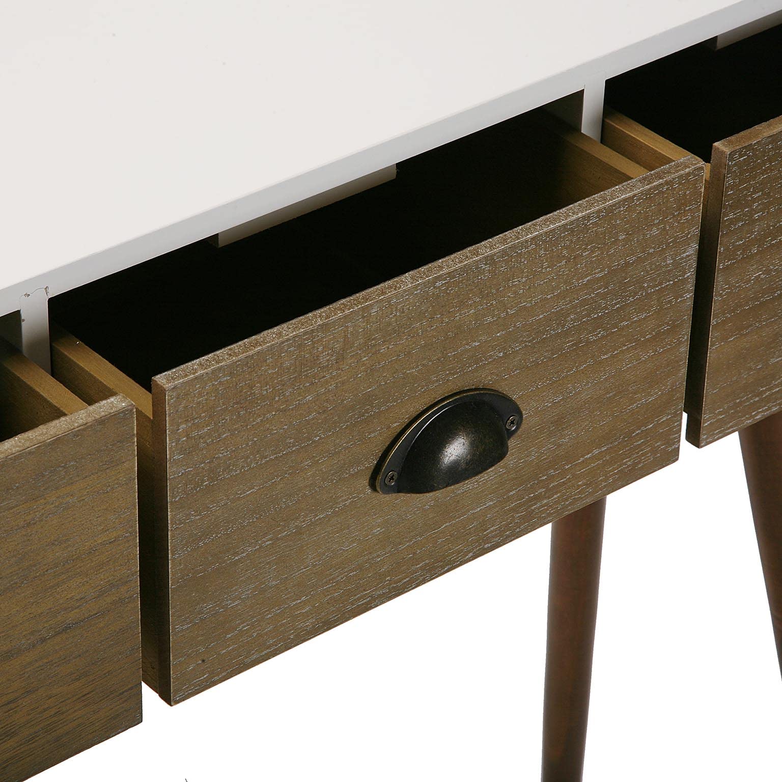 VERSA Console Linnet Stile Moderno – Abete E MDF Bianco (L80 X P38 X A80 Cm) - 4