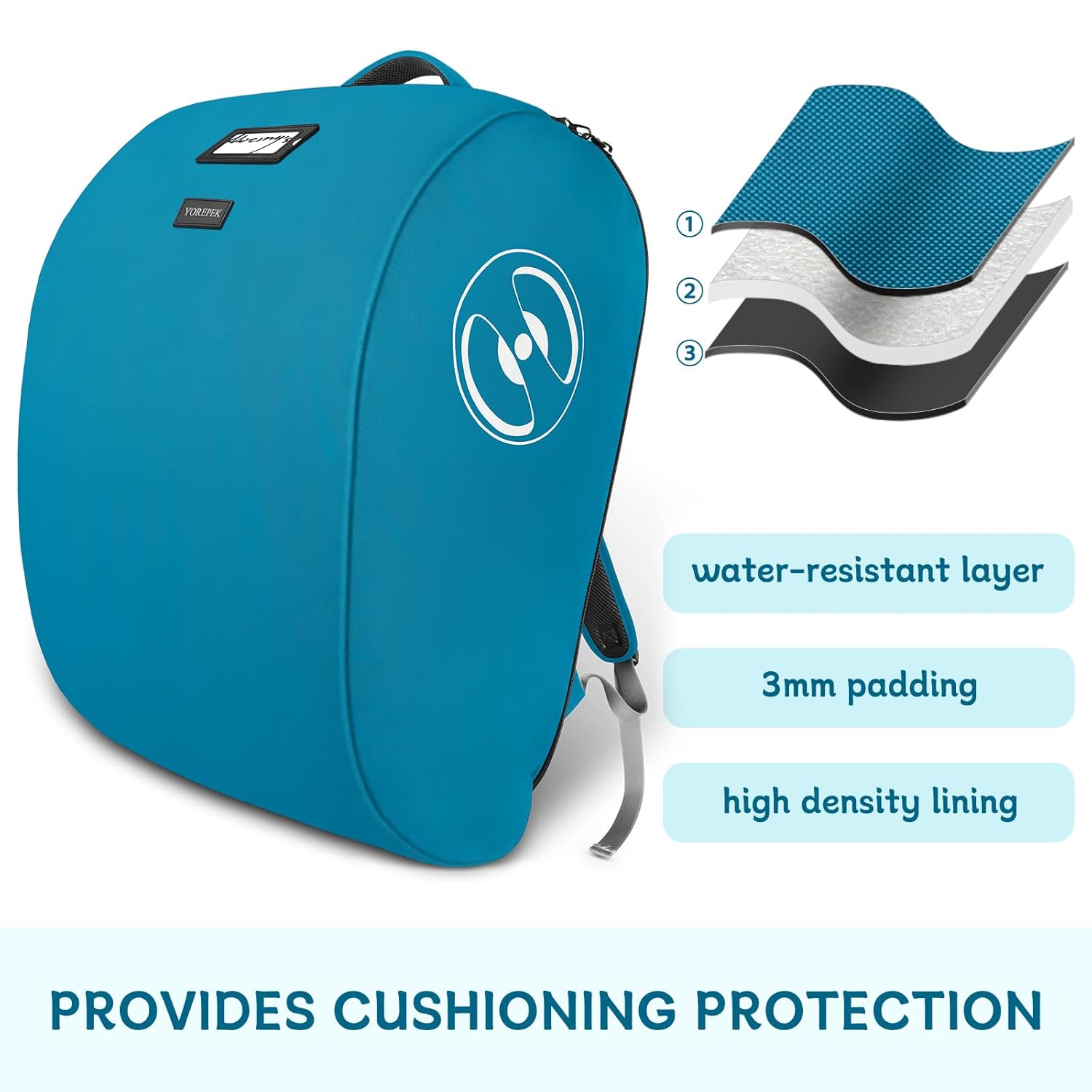 YOREPEK Padded Car Seat Travel Bag for Airplane, Compatible with Doona, Fit for Evenflo Shyft DualRide without Base, Infant Car Seat Bags with Lockable Zipper, Gate Check Stroller Bag for Baby Travel