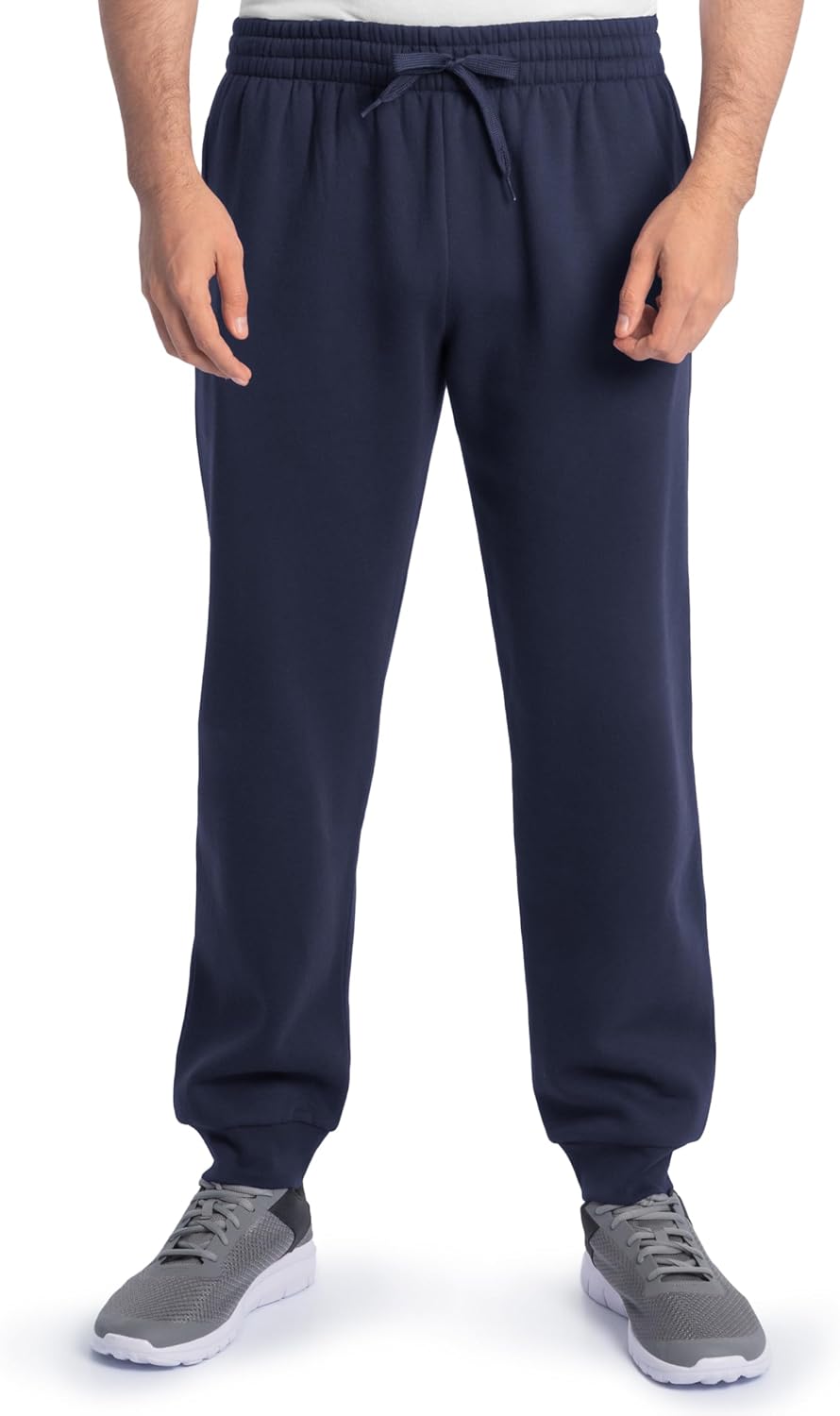 Fruit of The Loom Eversoft Fleece Joggers with Pockets, Relaxed Fit, Moisture Wicking, Breathable, Tapered Sweatpants