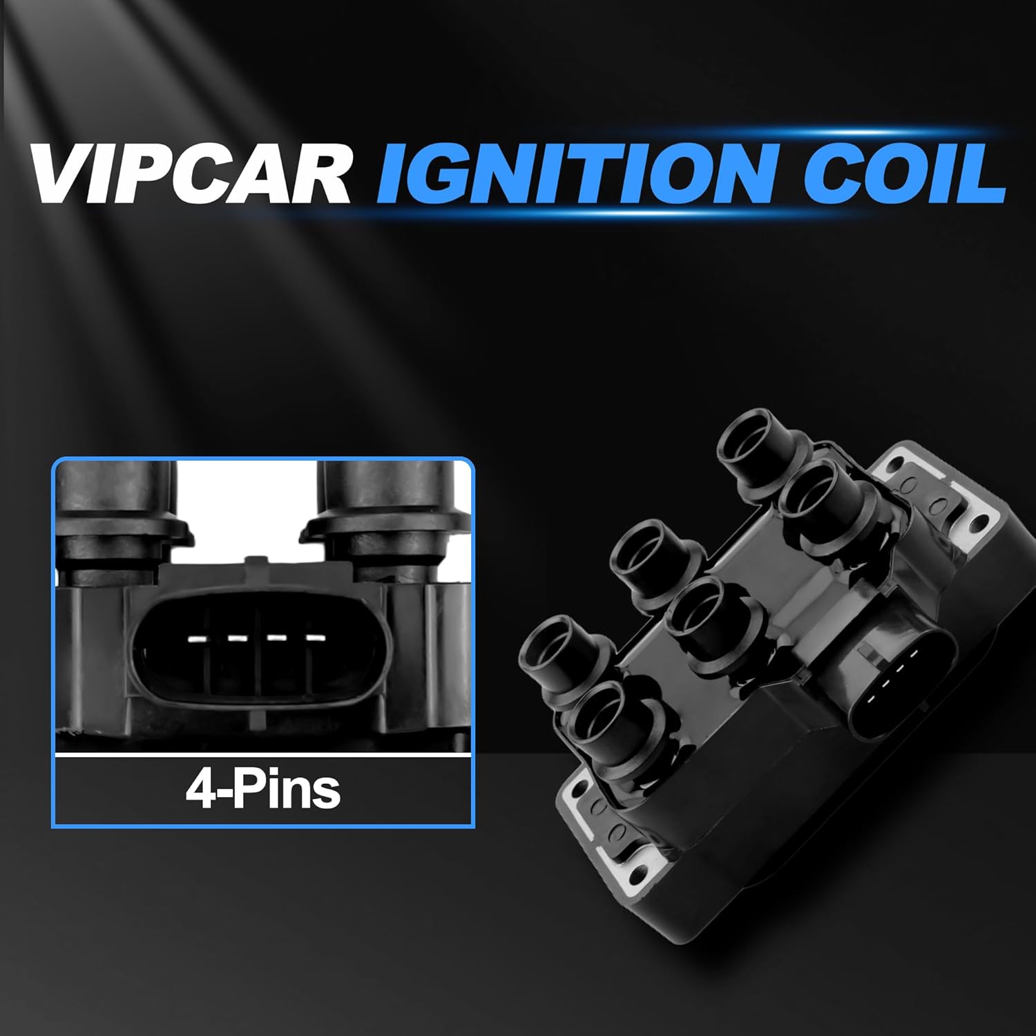 Ignition Coil Compatible with Ford 1991-2010 Explorer(Sport Trac) 4.0-V6 8th VIN: X K E, 1990-2011 Ranger 4.0L, Aerostar Mustang B3000 Taurus, 2002-08 Mountaineer 4.0L, #DGE446 FD480