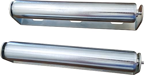 Miniatura 8 de Ultimation Paquete de 2  Juego de rodillos y soportes de 10 pulgadas de largo  1.5 pulgadas de diámetro  Acero galvanizado  Uso industrial  Fácil de