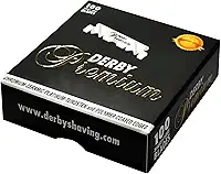 DERBY TOKAI Swedish Steel 100 Metade lâminas de barbear, o Premium Preto