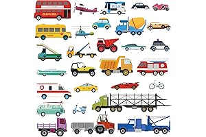 decalmile Boys Cars Wall Decals: Decorate Your Room with Fun and Adventure