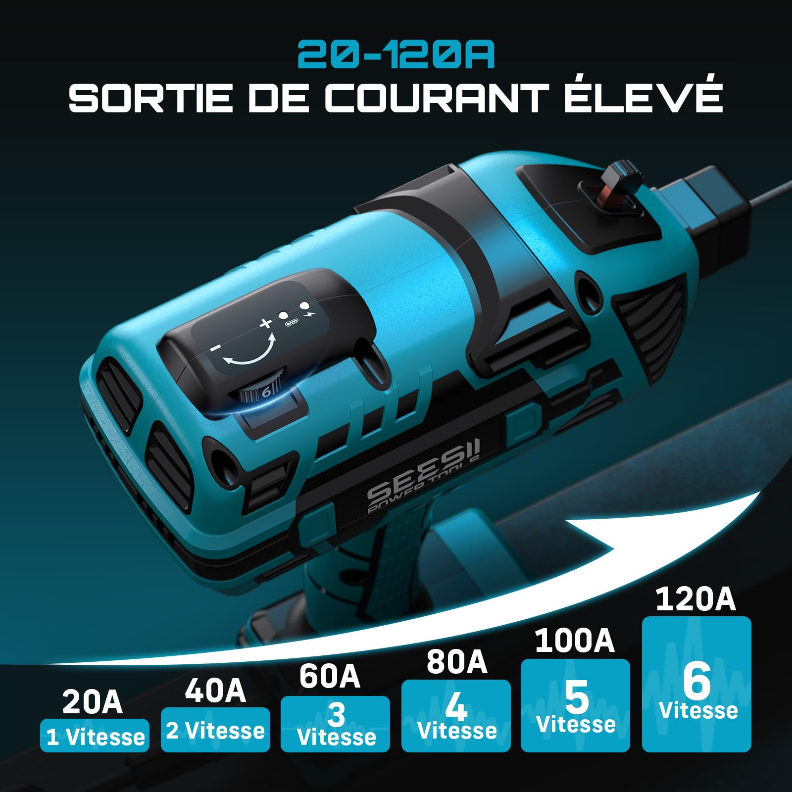 Poste a Souder Électrique, Portable 220 V Soudeuse Manuelle à l'Arc Variable à 6 Niveaux, Convient Aux Électrodes De 2,5-3,2 mm, sur L’Acier Inoxydable, L’Aluminium et Les Alliages D’Aluminium