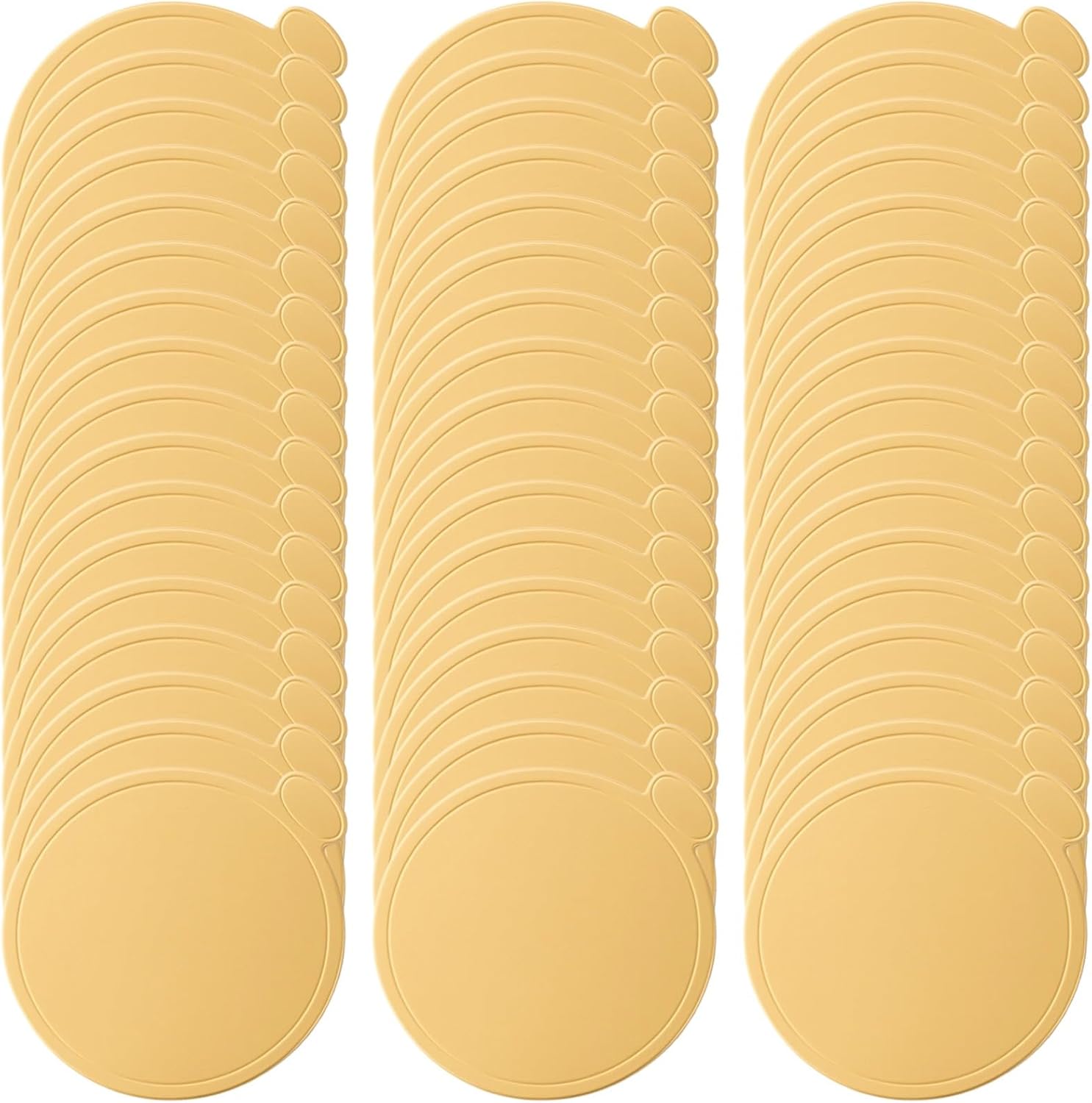 300 Mini Cake Boards 3.5 in, Golden Round Cake Base Plates, Cardboard Set with Thumb Notch, Disposable Dessert Pastry Presentation