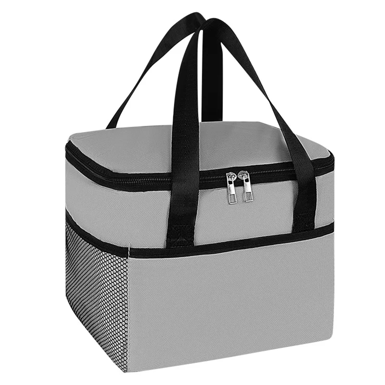 2 stücke 8L Große Kapazität Picknick Thermische Mittagessen Taschen(Grey)