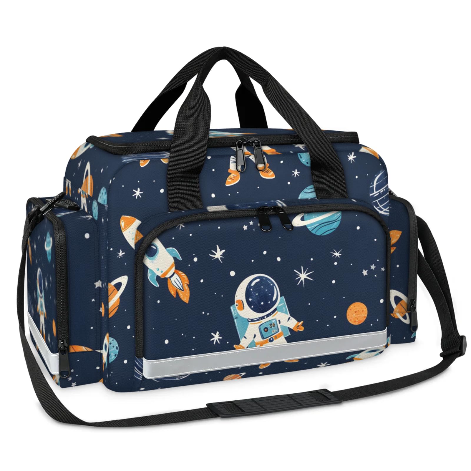 GzLeyigou First Aid Bags Empty, Steadfast Astronaut Emergency Bag First Aid Kit Multiple Compartment Kit Carrier On Call Trauma Bag For Paramedics Emergency Medical Supplies Kit