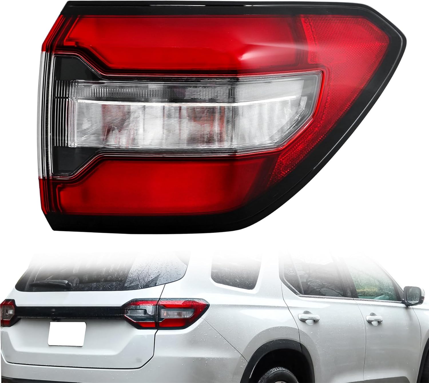 WFLNHB Passenger Side Tail Light Brake Light Replacement for Honda Pilot 2023-2025 Rear Brake Lamp 33500T90A01