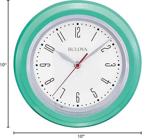 Miniatura 5 de Bulova C4892 Darian Reloj de pared decorativo moderno con esfera iluminada trasera, luz trasera totalmente iluminada automática, manecilla de