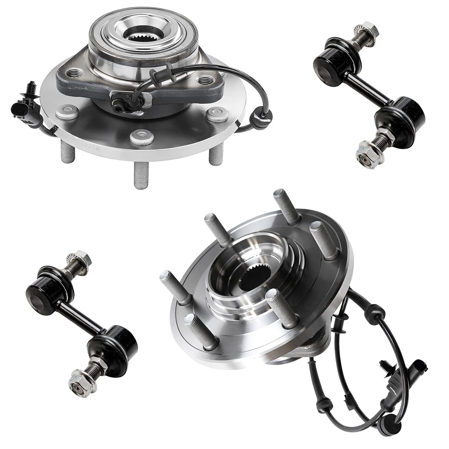 Detroit Axle - 4WD Front Wheel Bearing Hubs Kit for 12-15 Nissan Armada