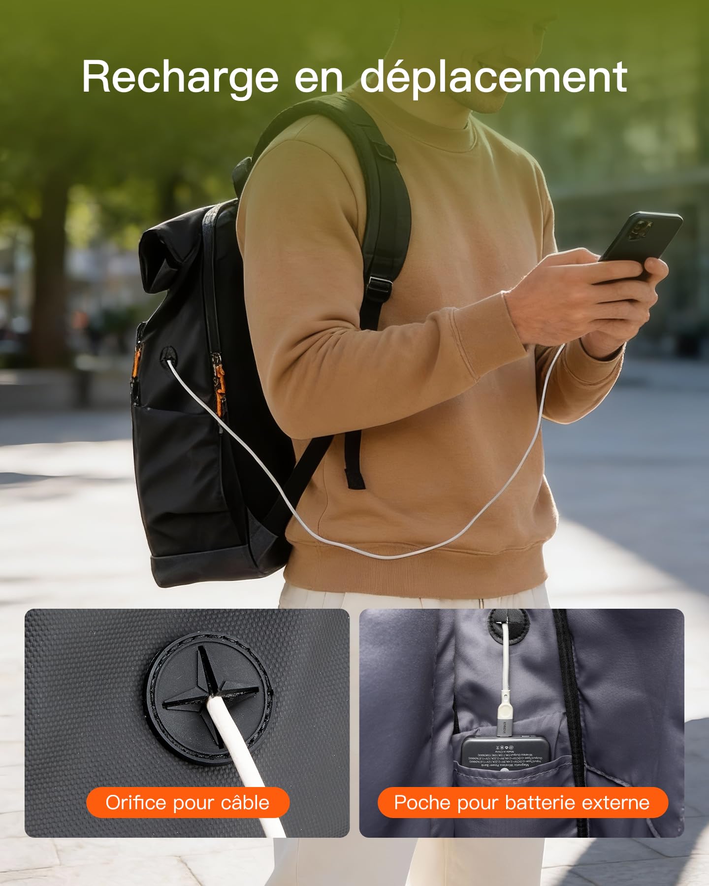 Inateck Sac à Dos Ordinateur Casual 25L-30L pour Laptop jusqu'à 17″ et iPad 13″, Idéal pour Trajets Quotidiens, Outdoor, Loisirs, Voyages d'Affaires et Voyages