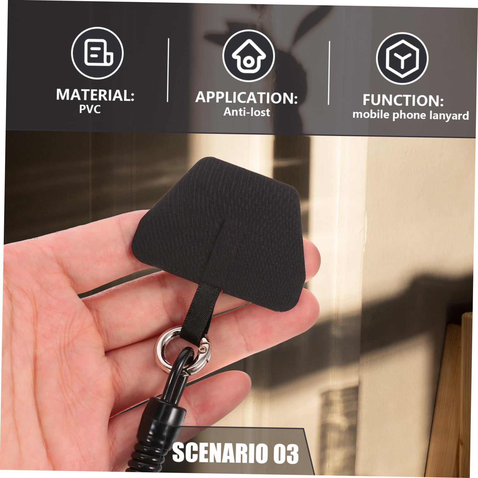 DOITOOL 2 Pz cordino del telefono smartphone cellulari cordino per imbracatura di sicurezza collane per donne alla moda toppa collana cordino per telefono cinghia del telefono telescopico