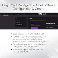 Vista 3 de NETGEAR Switch de 8 puertos PoE Gigabit Ethernet Easy Smart Managed Essentials Switch (GS308EP) – con 8 x PoE+ @ 62W, escritorio o montaje en pared