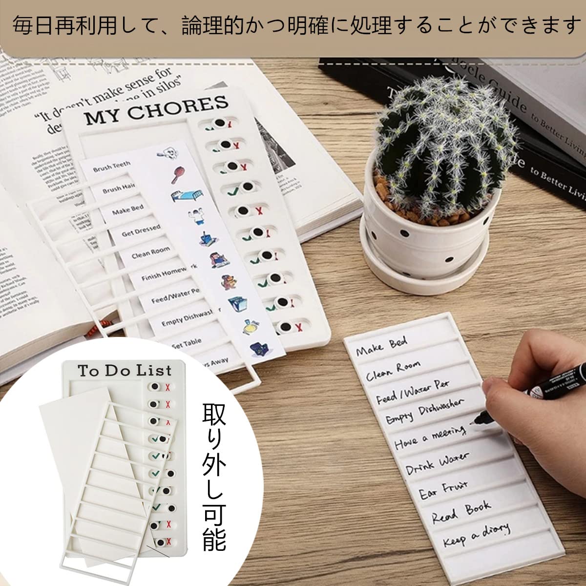 Amazon.co.jp: Yurika チェックリストボード 付箋 スケジュール