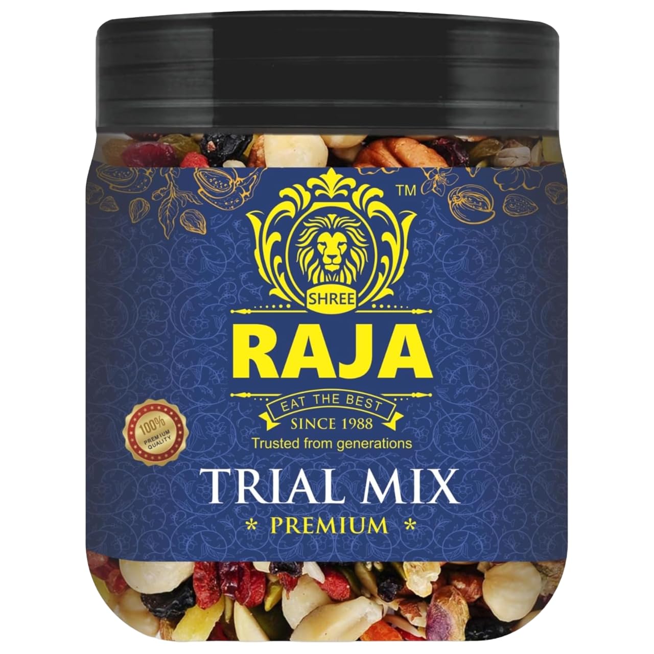 Shree Raja Trail Mix 250g | 11 Superfood in 1 Mix | Mixed Dry Fruits, Dry Fruits Mix Contains Almonds, Cashew, Pumpkin Sunflower Seeds, Black Raisins, Cranberry, Walnuts, Dates, Pista (250G (Pack of 1))-picture-10