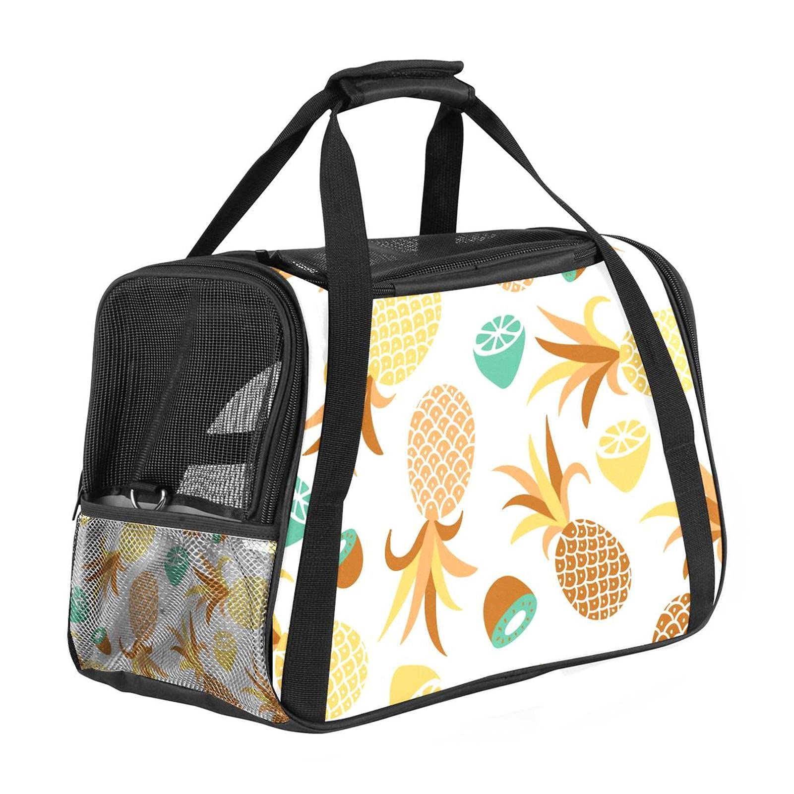 Sac de transport chat lapin chien cabine avion pliable motif kiwi