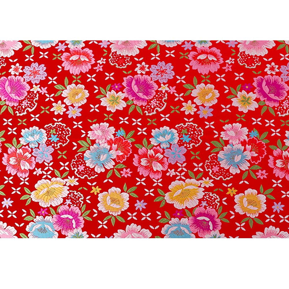 Brokatowa satynowa tkanina żakardowa ze sztucznego jedwabiu na garnitury Qipao 75 cm x 50 cm(Style D)