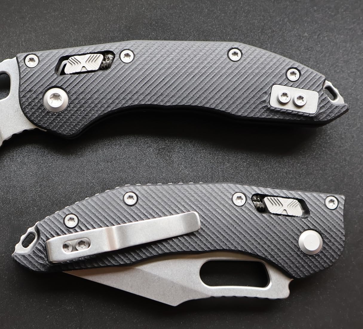 Generisch TEERMA W76 rein manuelles Klappmesser - 3,15 in - rechtmäßig mitführbar in Deutschland - geeignet für Outdoor, Camping und Survival, D2-Stahl mit G10-Griff (Sägeklinge)