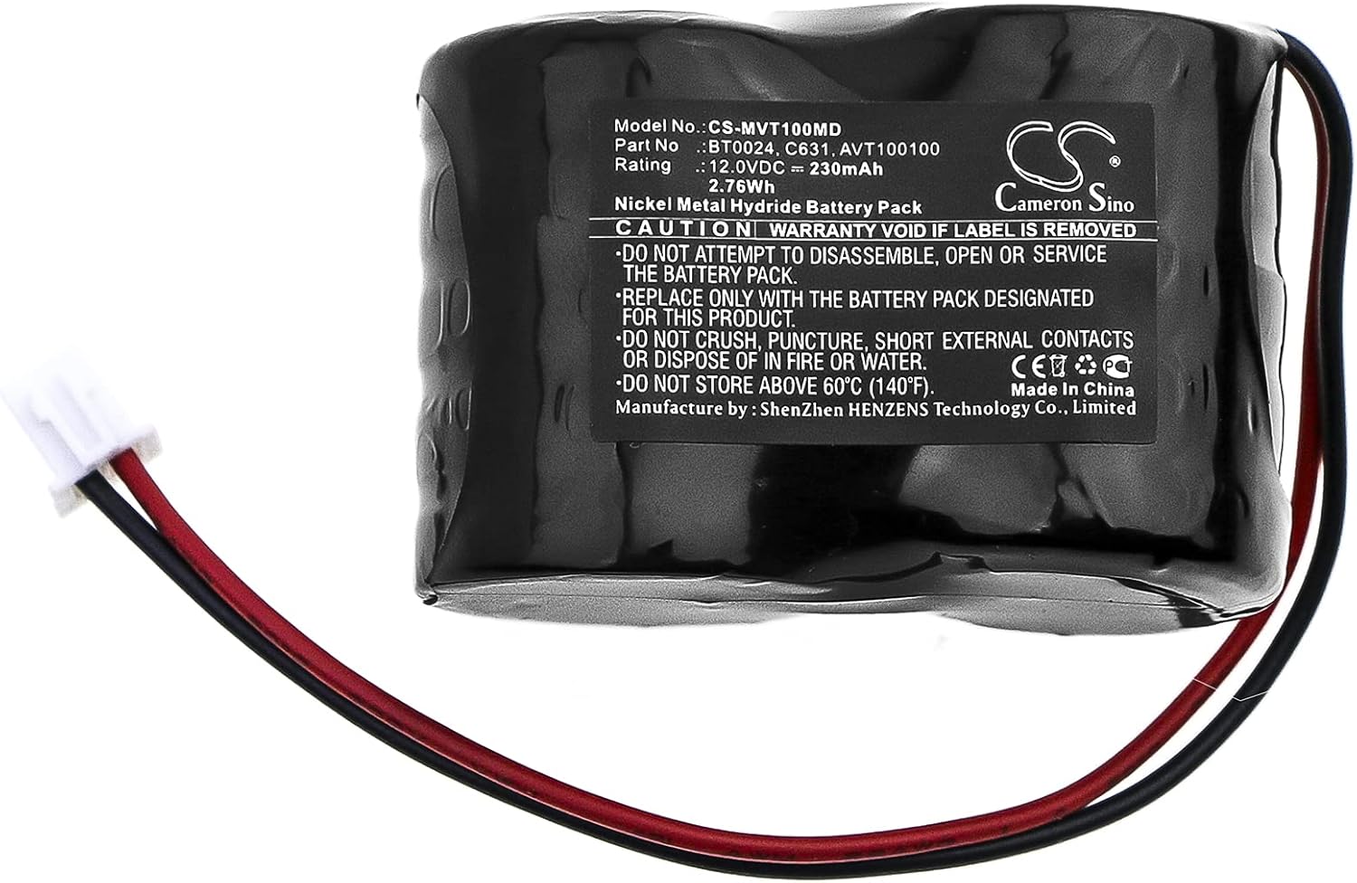 12V Battery Replacement for IMEX AVT100100, BT0024, C631 421, BR0024, BT0022, CT Plus, DOP CT, DOP Ct+, DOP-CT, Free DOP, Free DOP Probe, Freedop