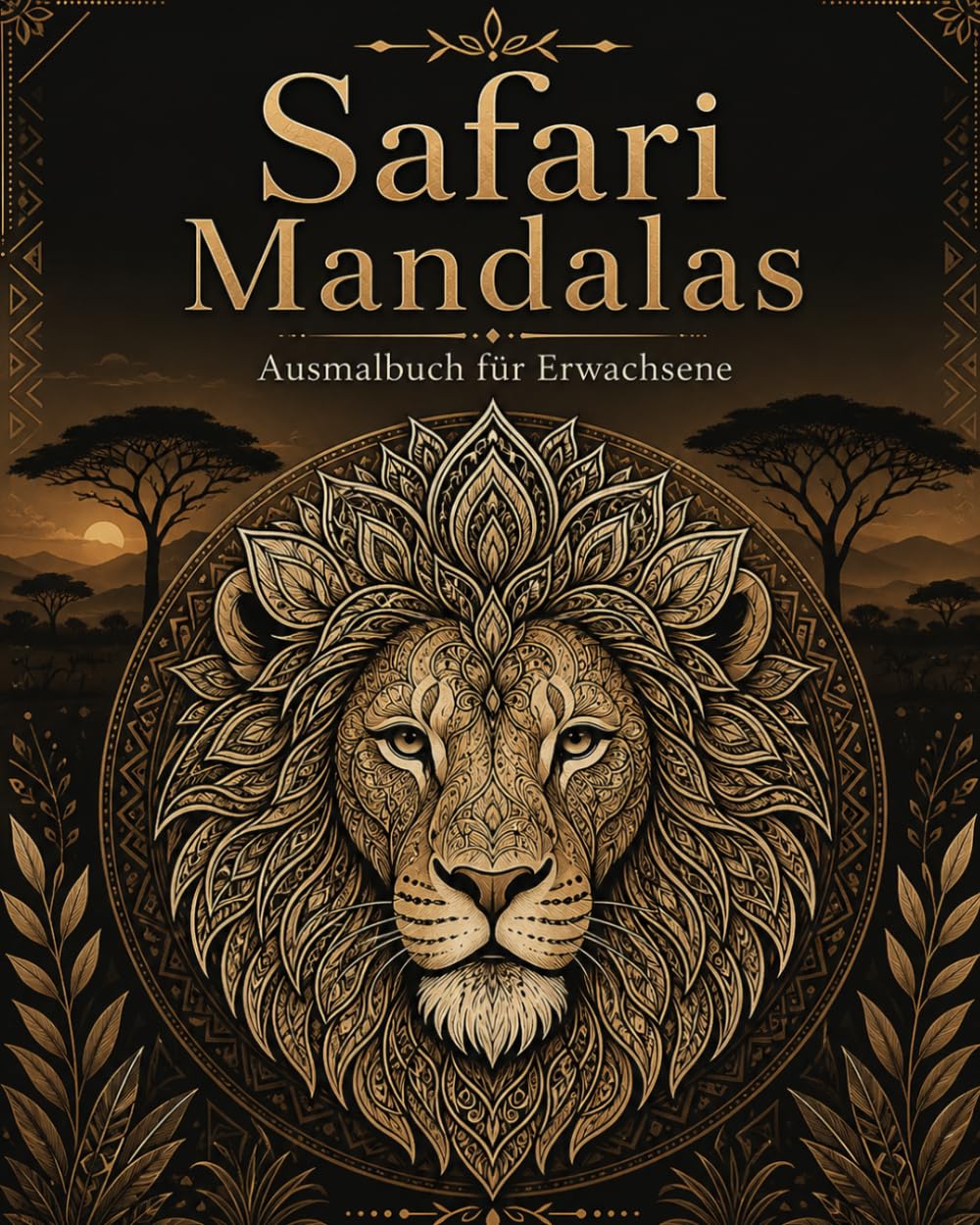Safari Mandalas: Ausmalbuch für Erwachsene
