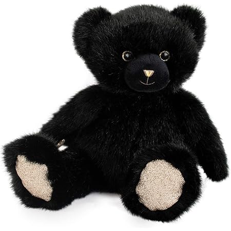 Doudou Et Compagnie Ours En Peluche Paillettes 30 Cm Noir Ours Collection Dc3565 Amazon Fr Bebes Puericulture