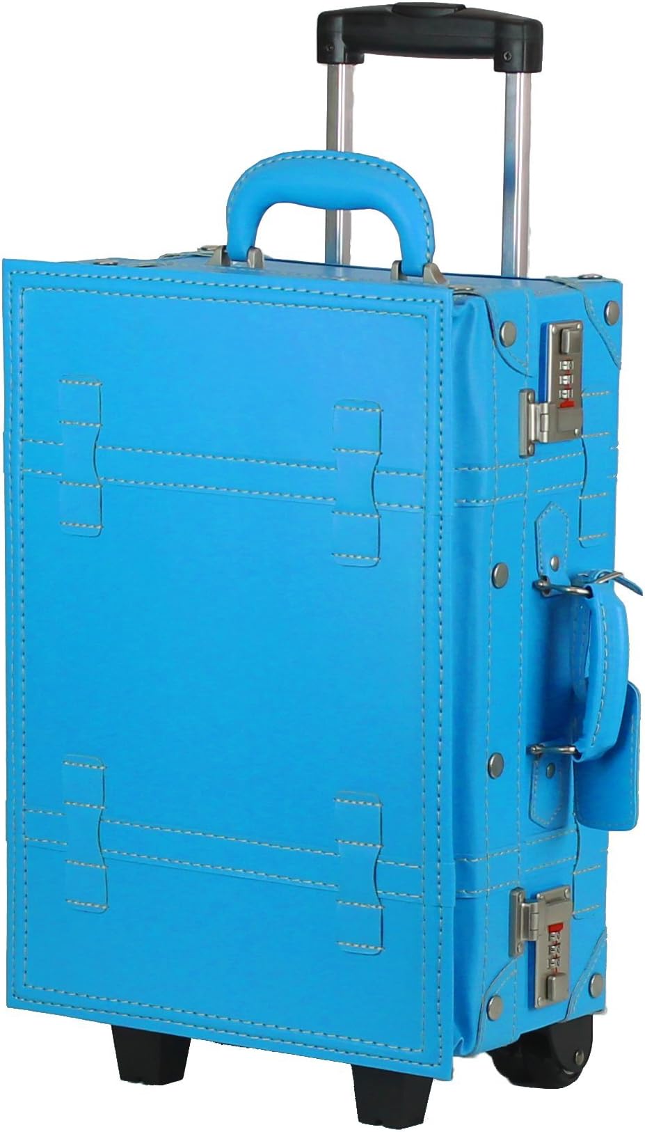 MOIERG Kids Trolley Luggage suitcase travel (Blue)