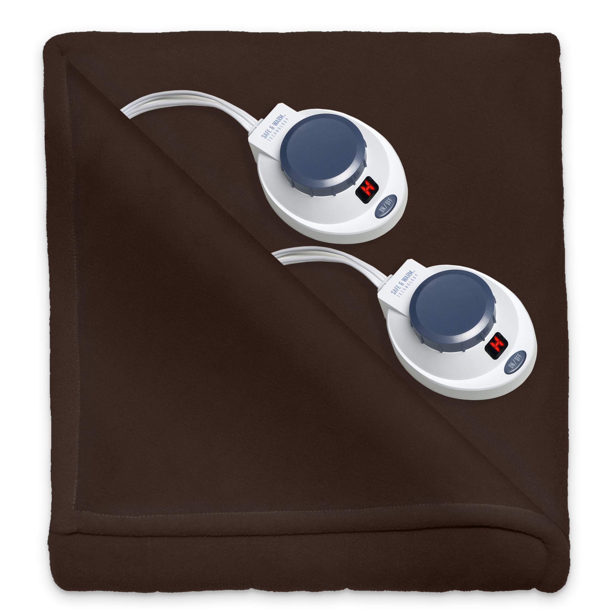 Amazon.com: Soft Heat Electric Warming Blanket Full Size-Chocolate :  Perfect Fit: Home u0026 Kitchen