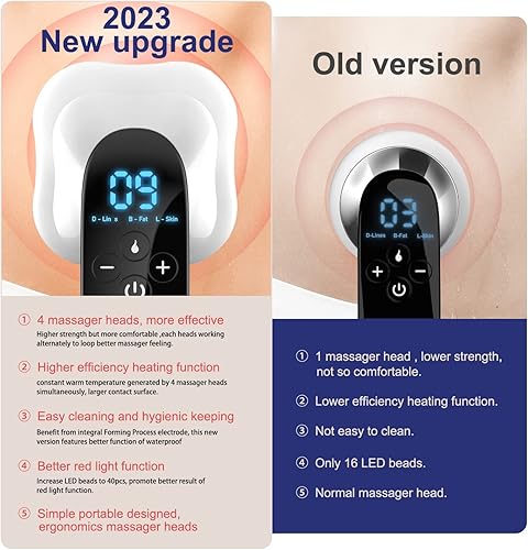 Miniatura 2 de Masajeador de celulitis Pro Max de 4 cabezas, máquina de moldear cuerpo inalámbrico para brazos, piernas, espalda.