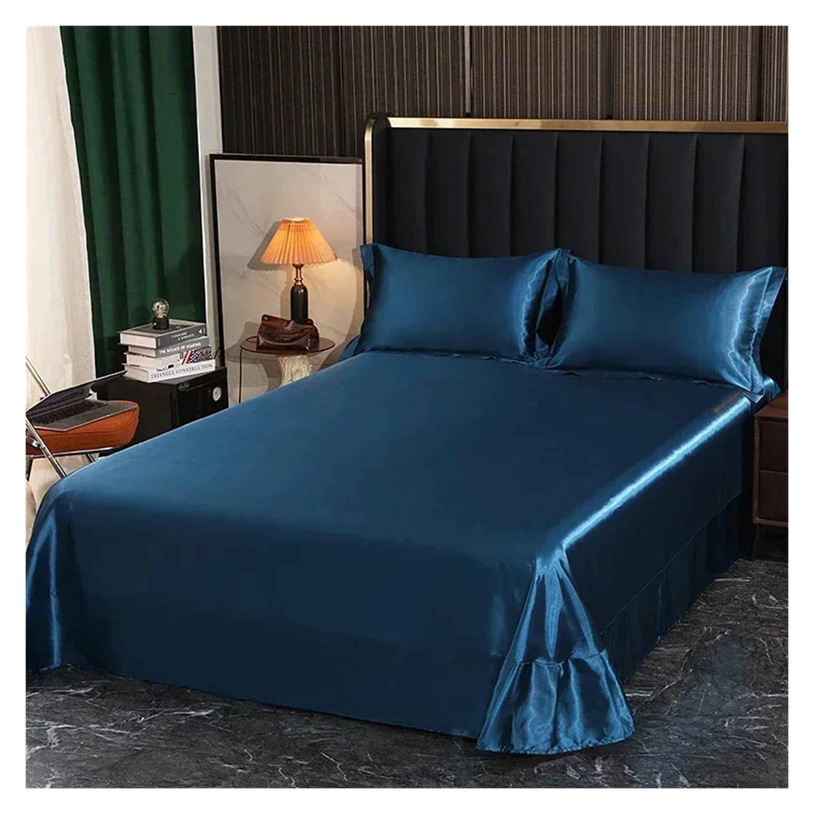 Drap de lit en soie douce parure de lit 140x190 pour une chambre parentale cocooning