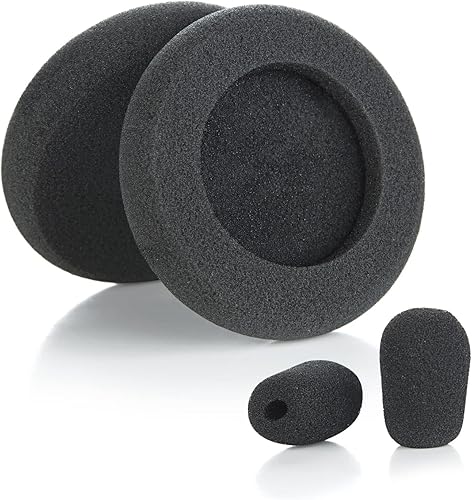Miniatura 2 de Almohadillas de espuma de repuesto para auriculares con micrófono de oído compatibles con VXI BlueParrott B250-XT B250-XTS Accesorios para