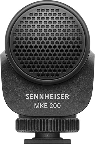 Miniatura 4 de Sennheiser - Micrófono profesional MKE 200 direccional para cámara con conectores TRS y TRRS miniplug para cámara réflex digital, sin espejo y