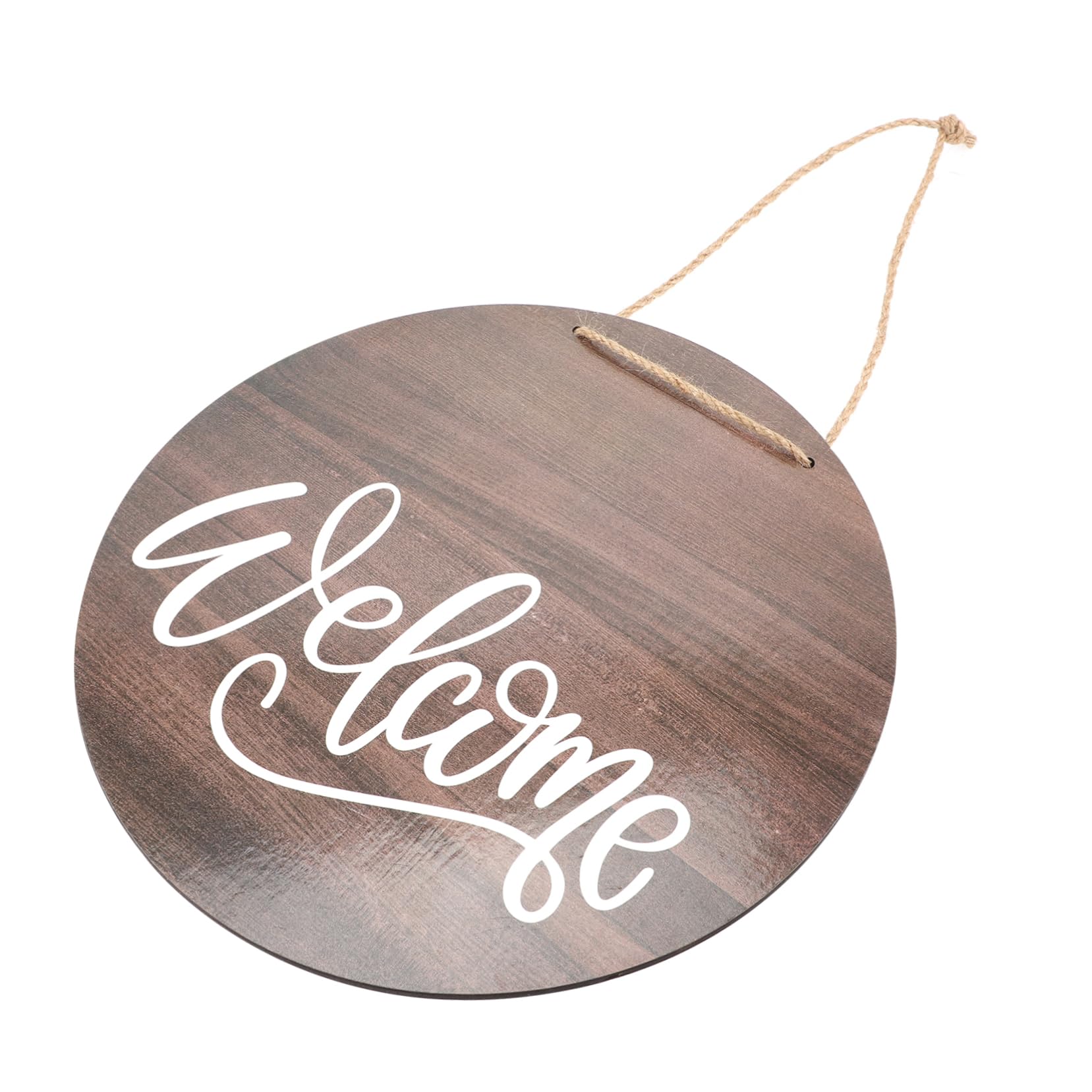 VINTORKY Farmhouse Style Welcome Sign Wooden Door Pendant Outdoor Decor for Porch