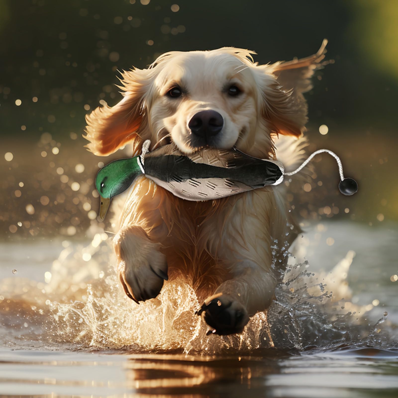 Dummy Duck Hundetraining Retrieve Schnuller Verschleißfest und bissfest, wasserdicht und schwimmfähig, robust und langlebig, geeignet für das Training von Welpen oder erwachsenen Jagdhunden