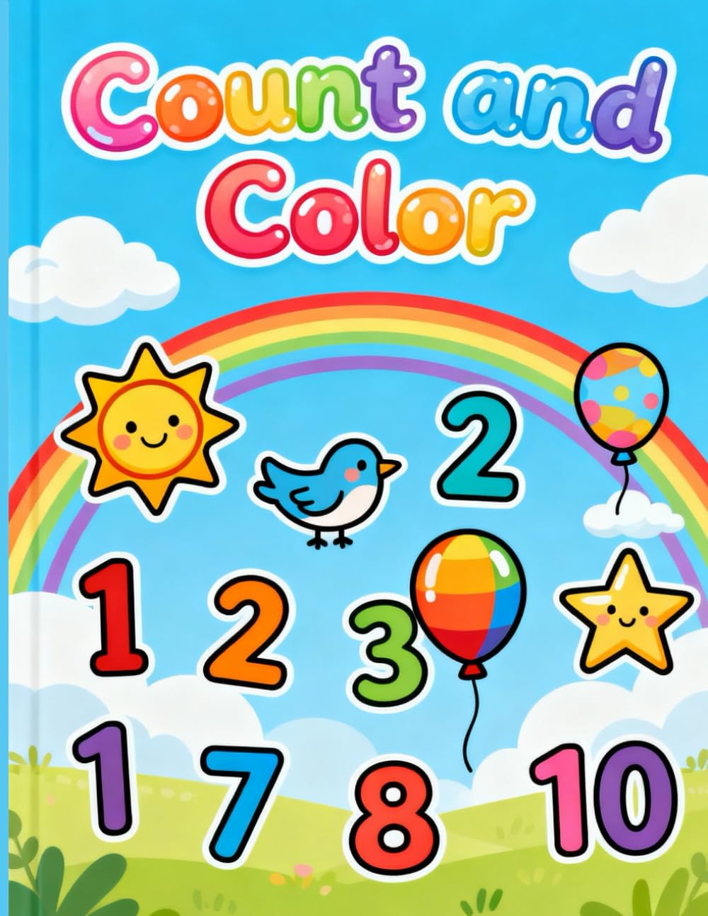 Count & Color: A Fun Early Learning Book for Kids to Practice Counting and Coloring (Ages 3–6) (Preschool Learning Skills Series)