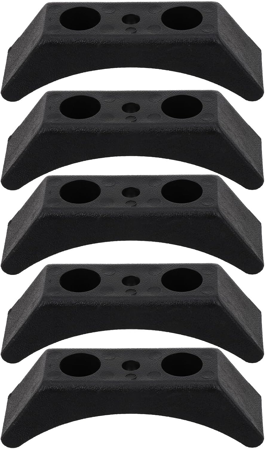 5Pcs Dumbbell Storage Racks Set Black PP Dumbbell Holders 140Mm Weight Rack for Home Gym Strength Training Equipment
