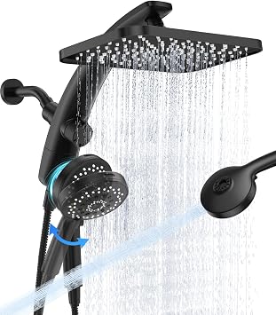 29% off: Veken 12" Rain Shower Head with Handheld, High Pressure Power Wash, Magnetic