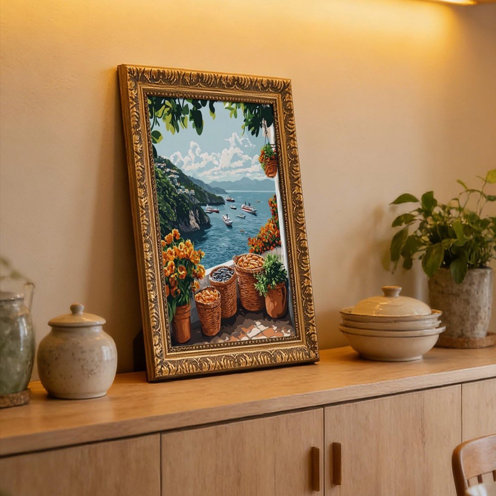 Batam Balkonkorb, Sardellen-Bananenchip-Poster, Leinwand-Poster, Schlafzimmer, Dekoration, Landschaft, Büro, Raumdekoration, Geschenk, 50,8 cm L x 76,2 cm B