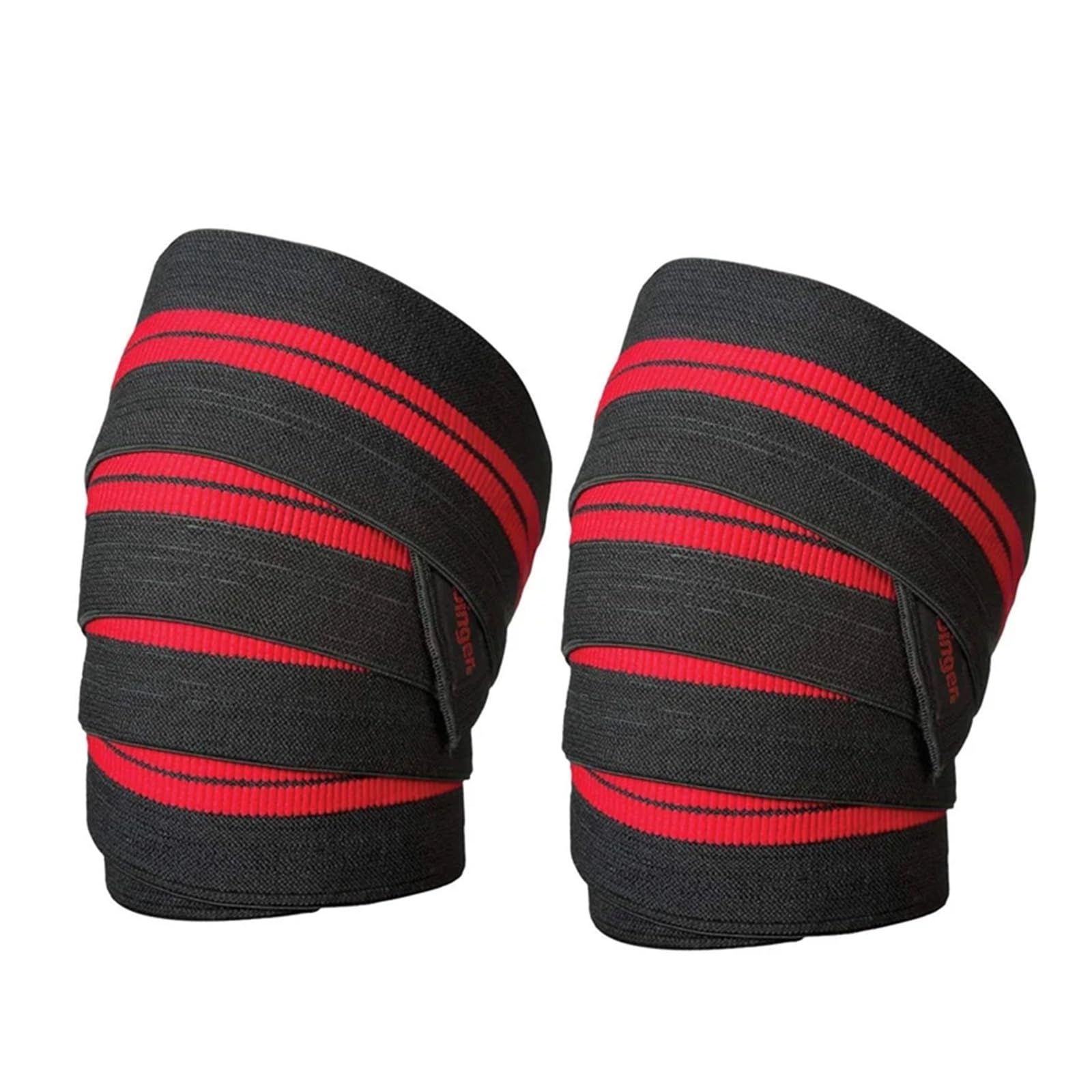 GenouillèRe Sport 1 Pair Weightlifting Knee Wrap Powerlifting Squat Compression Elasticity Elbow Wraps Training Sport Safety pour Hommes Et Femmes