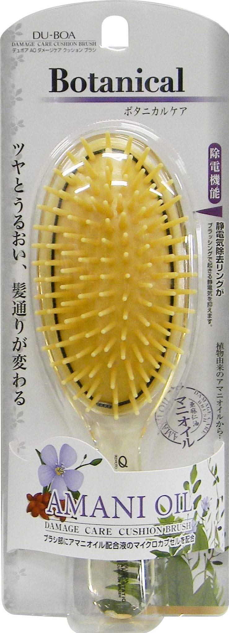 天然石塔青玉 花柄ヘアブラシ約92.2mm