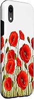 Vista 3 de iPhone XR - Carcasa para iPhone XR con diseño de amapolas rojas