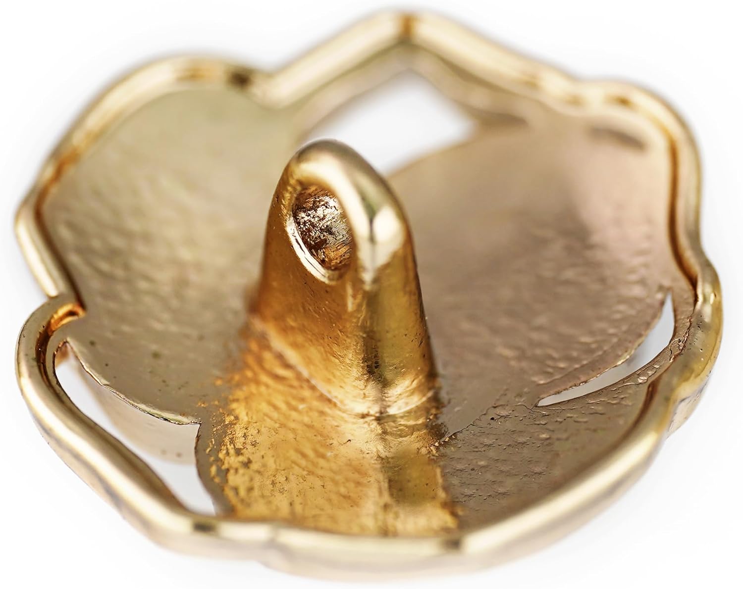 20 pcs Openwork Flower Faux Pearl Core Pink Enamel Petals Metal Shank Sewing Buttons - 18mm - 23/32" - Image 5