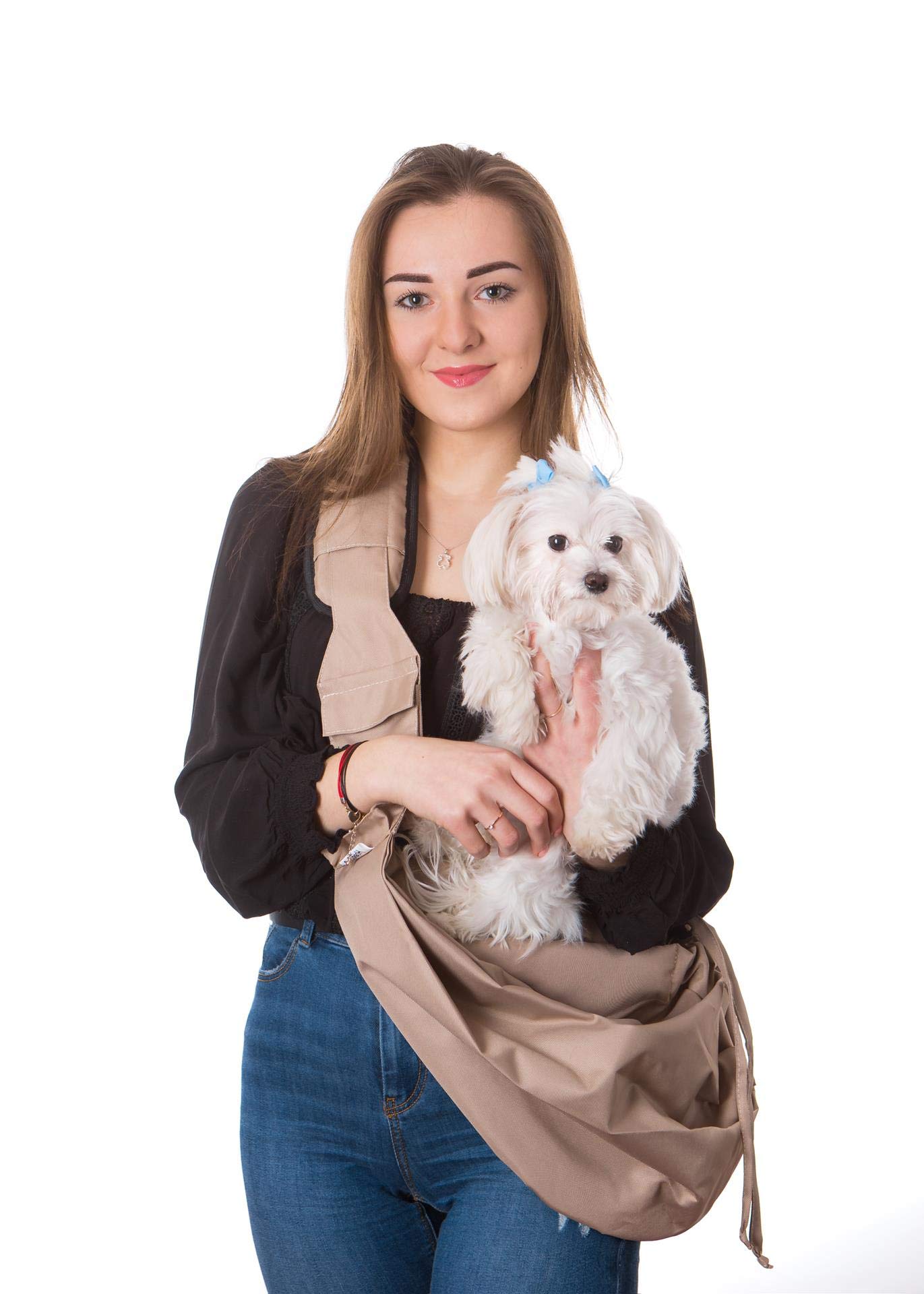 Pañuelo de transporte para perro, gato y mascota, bolso de hombro con bolsa de transporte para perros