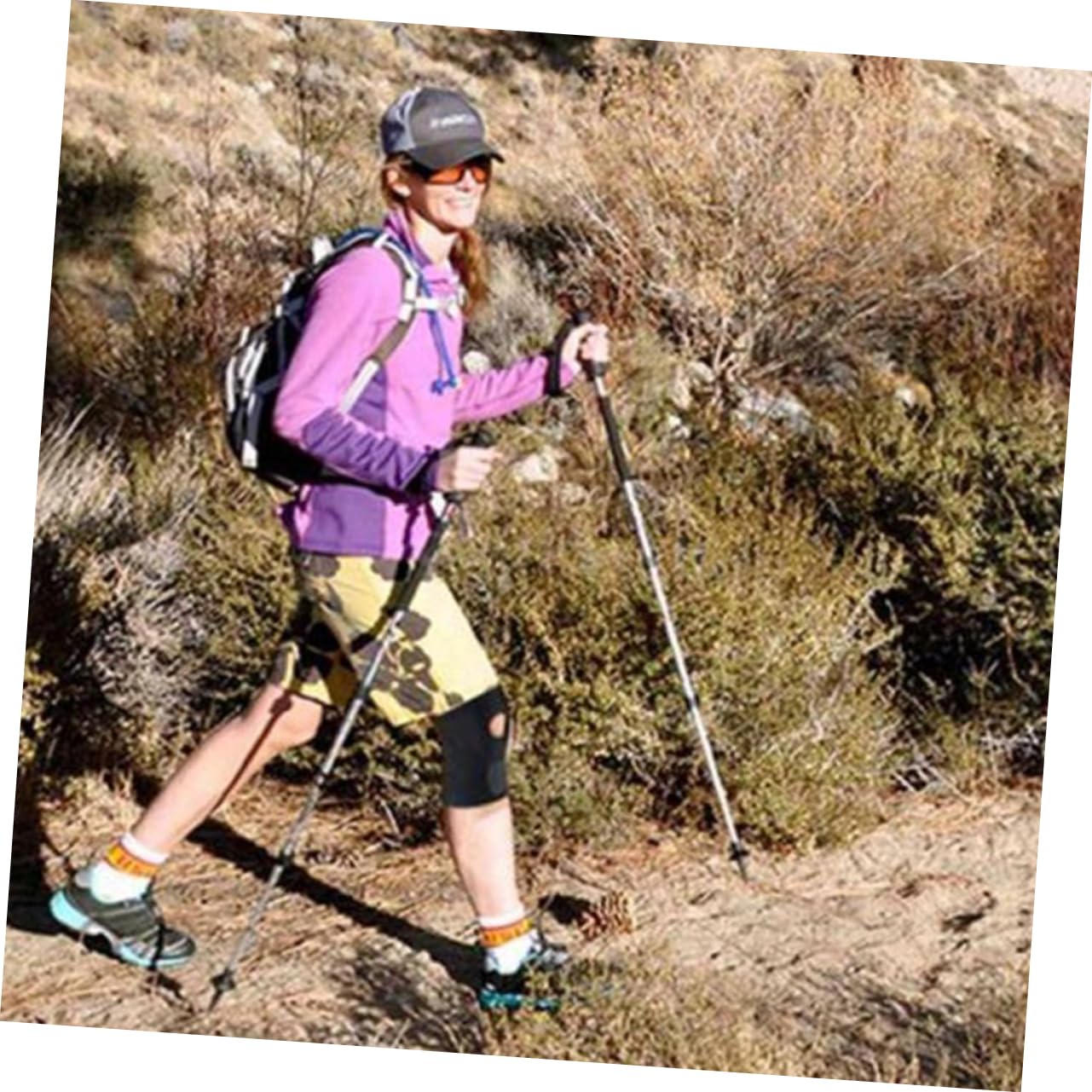 Ipetboom 1Pc Adjustable Climbing Elastic Sports Kneepad for Mountaineering Breathable Design for Comfort for Basketball Football Running and More