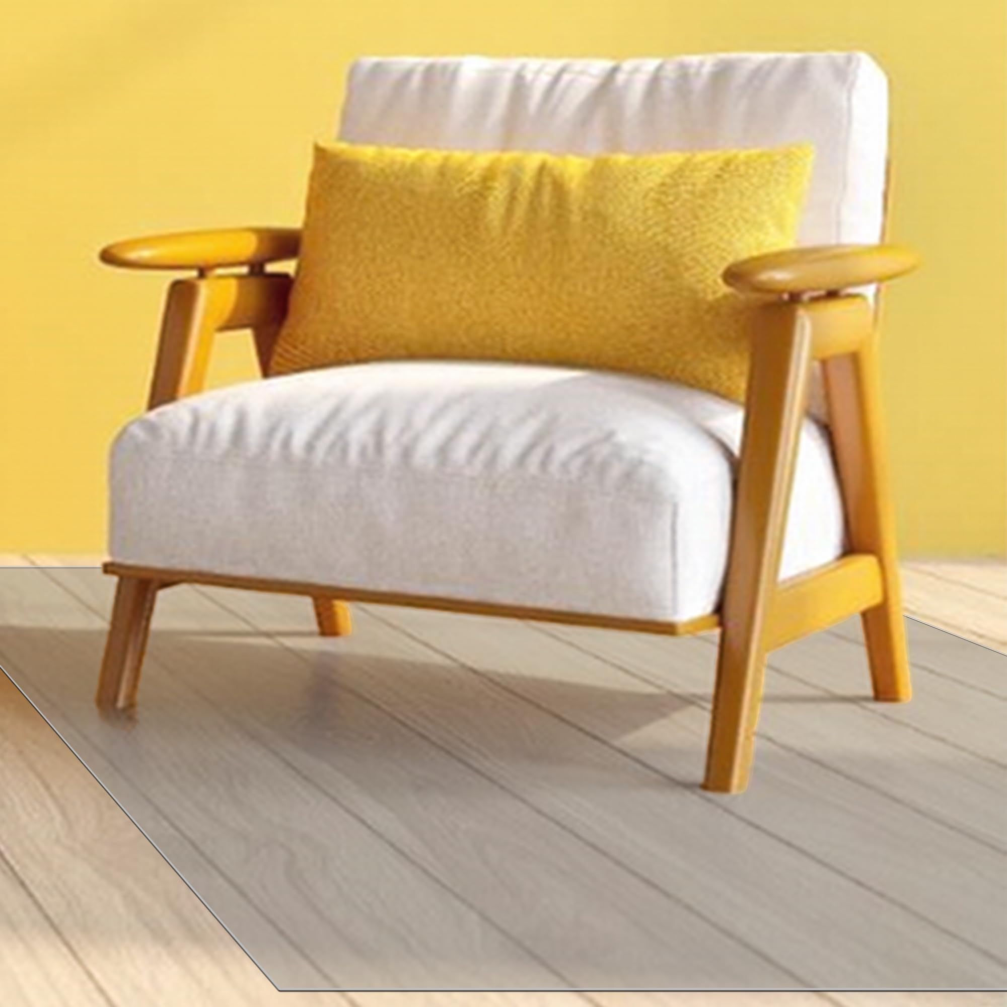 Tapis de sol bureau antidérapant et insonorisant en PVC étanche 65x150cm