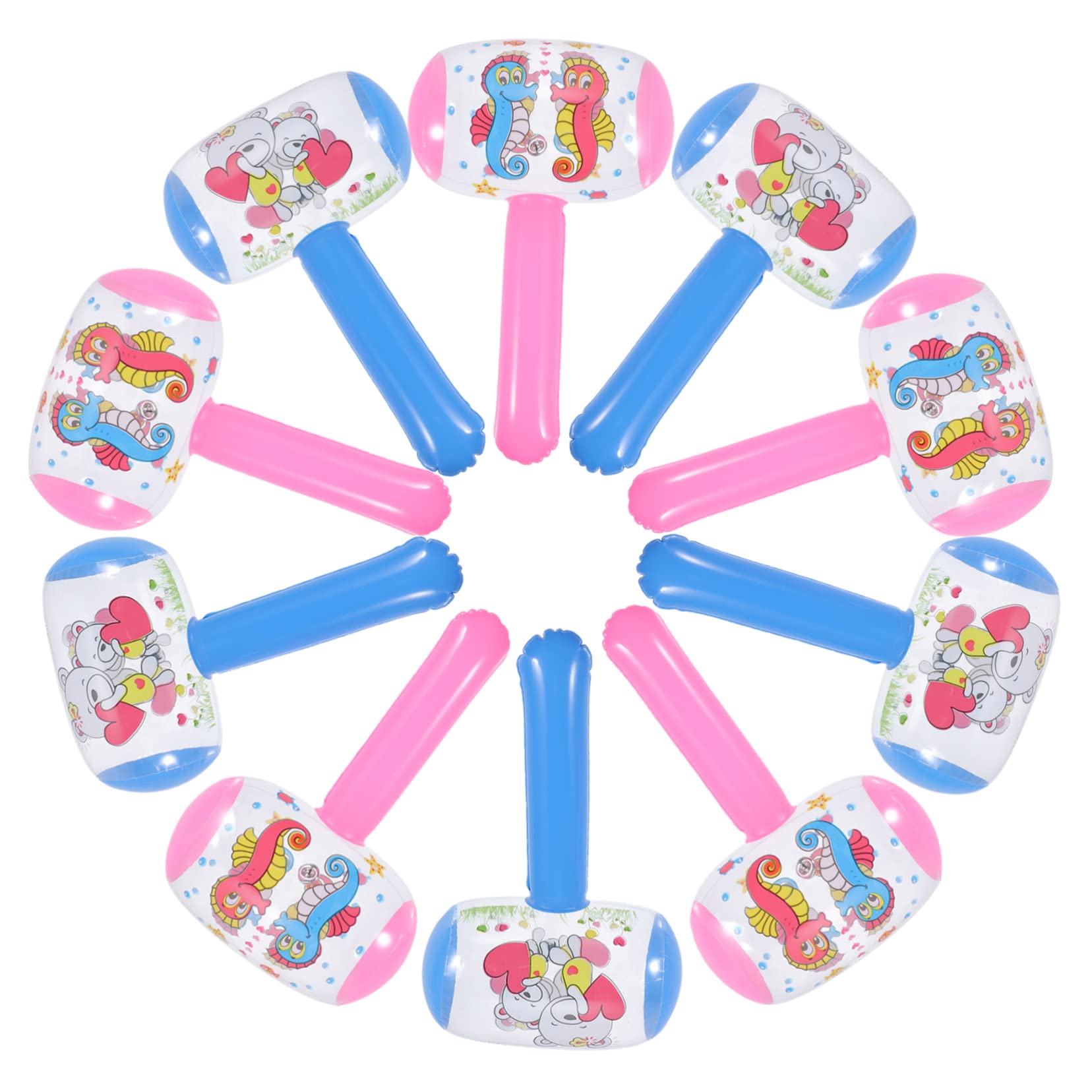 KOMBIUDA 12pcs Giant Inflatable Hammer Toy for Boys and Girls Funny Boys and Girls Toys Bulk Set for Party Pool Random Color