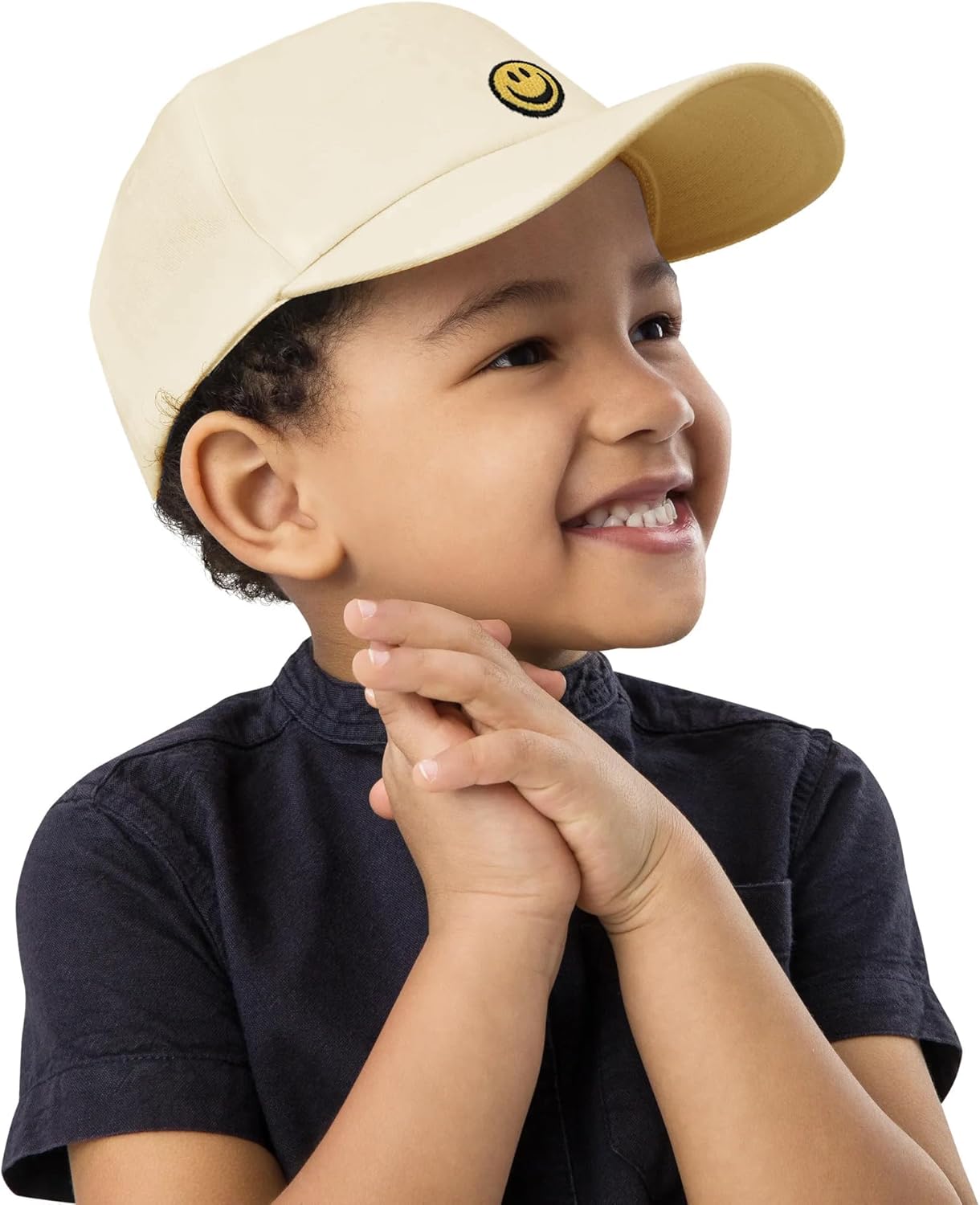 Smile Face Toddler Hat Baseball Cap for Boy Girls Baseball Hats Kids Soft Cotton Adjustable Cute Caps for 4-12 Years