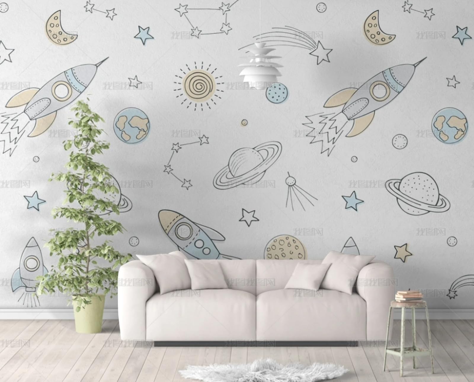 Vinyle papier peint autocollant imperméable gris 45 * 600cm haute finition