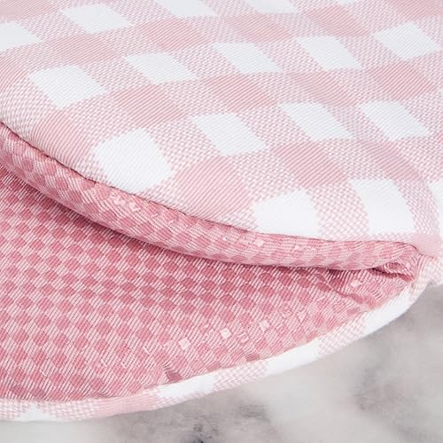 Miniatura 4 de KitchenAid Gingham - Juego de 2 manoplas para horno mini, color rosa seco, 5.5 x 8 pulgadas