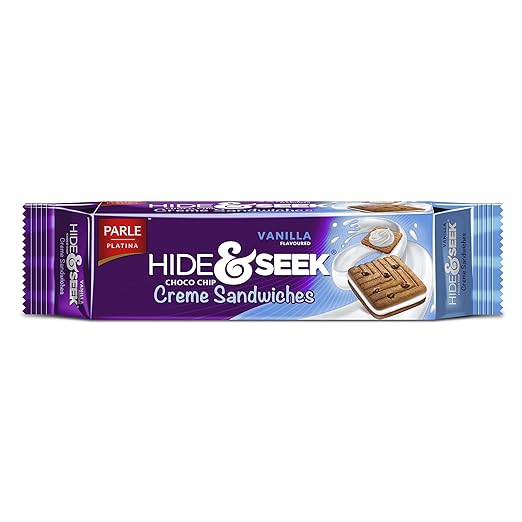Parle Platina Hide & Seek Creme Sandwich Vanilla, 120 g