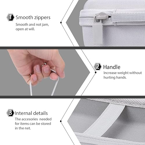 Vista 19 de co2CREA Estuche rígido de repuesto para impresora fotográfica cuadrada portátil Canon SELPHY QX20 / QX10 (funda rosa)